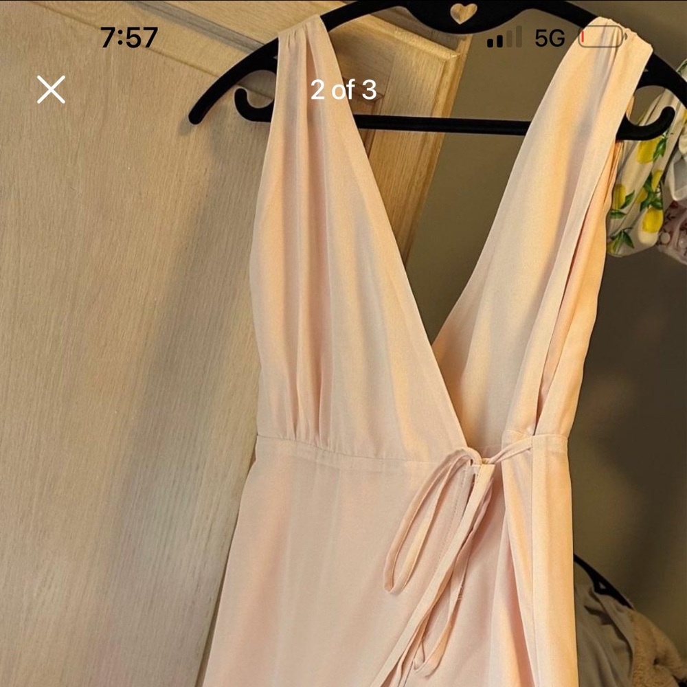 Pink chiffon Tobi dress - size small